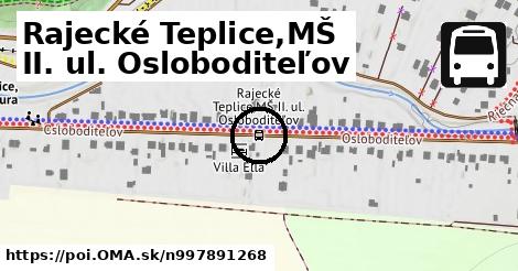 Rajecké Teplice,MŠ II. ul. Osloboditeľov