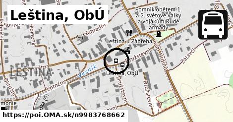 Leština, ObÚ