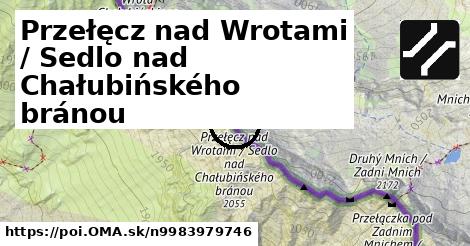 Przełęcz nad Wrotami / Sedlo nad Chałubińského bránou