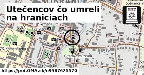 Utečencov čo umreli na hraniciach