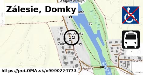 Zálesie, Domky