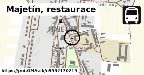 Majetín, restaurace