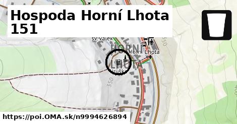 Hospoda Horní Lhota 151