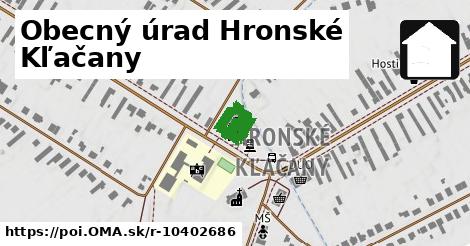 Obecný úrad Hronské Kľačany