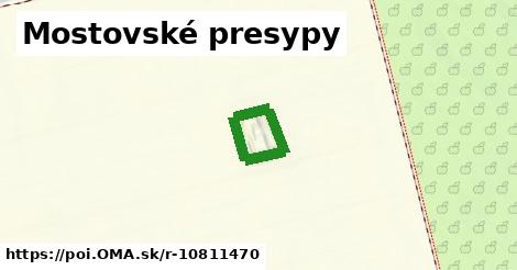 Mostovské presypy