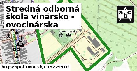 Stredná odborná škola vinársko - ovocinárska