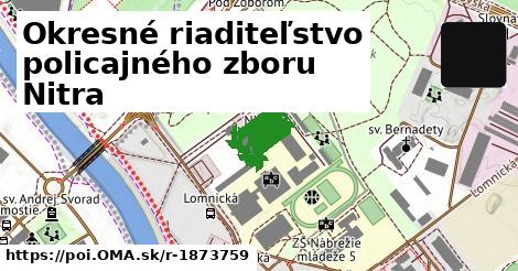 Okresné riaditeľstvo policajného zboru Nitra