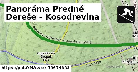 Panoráma Predné Dereše - Kosodrevina