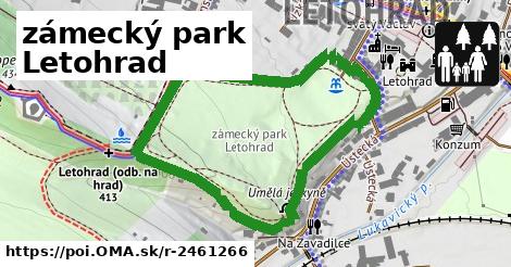 zámecký park Letohrad