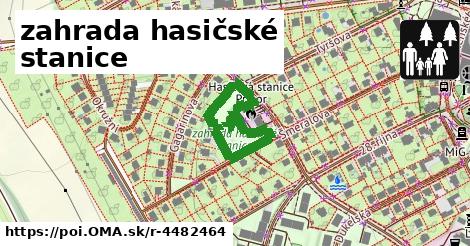 zahrada hasičské stanice