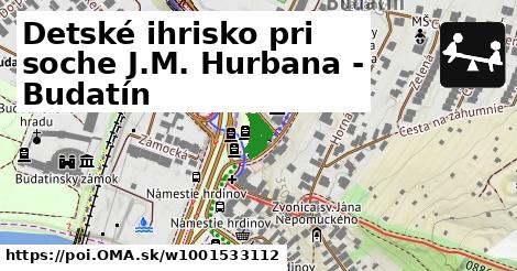 Detské ihrisko pri soche J.M. Hurbana - Budatín