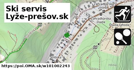 Ski servis Lyže-prešov.sk