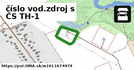 číslo vod.zdroj s ČS TH-1