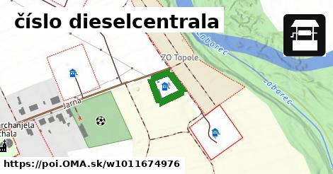 číslo dieselcentrala