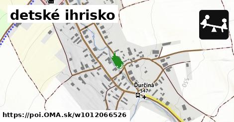 detské ihrisko