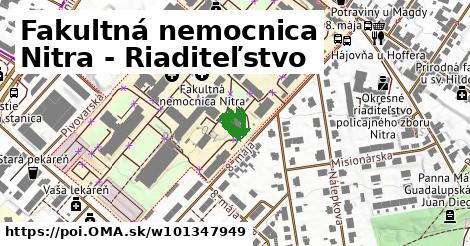 Fakultná nemocnica Nitra - Riaditeľstvo