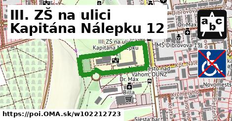 III. ZŠ na ulici Kapitána Nálepku 12