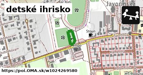 detské ihrisko