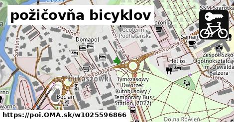 požičovňa bicyklov