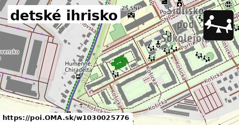 detské ihrisko