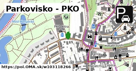 Parkovisko - PKO