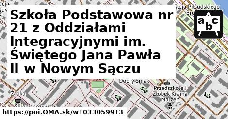 Szkoła Podstawowa nr 21 z Oddziałami Integracyjnymi im. Świętego Jana Pawła II w Nowym Sączu