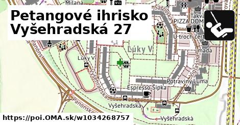 Petangové ihrisko Vyšehradská 27