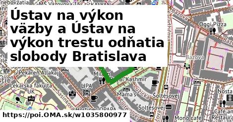 Ústav na výkon väzby a Ústav na výkon trestu odňatia slobody Bratislava