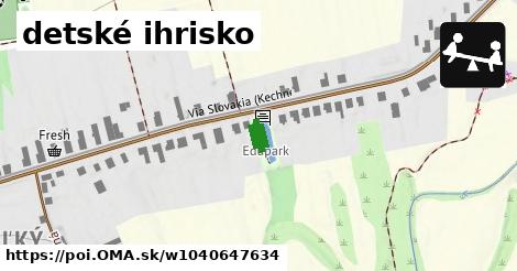 detské ihrisko