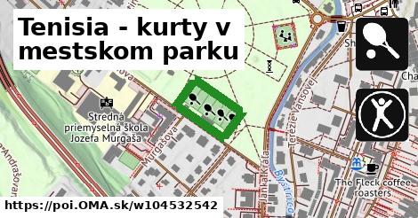 Tenisia - kurty v mestskom parku