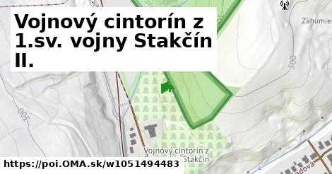 Vojnový cintorín z 1.sv. vojny Stakčín II.