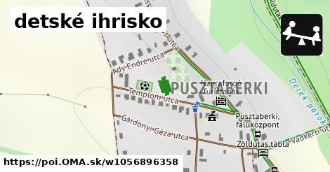 detské ihrisko