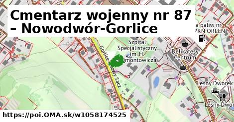 Cmentarz wojenny nr 87 – Nowodwór-Gorlice