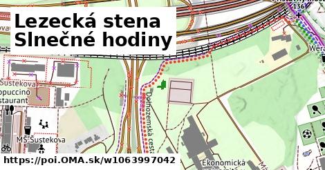 Lezecká stena Slnečné hodiny