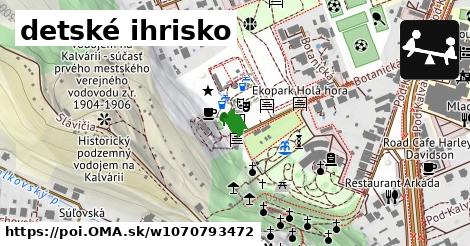 detské ihrisko