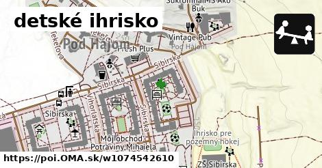 detské ihrisko