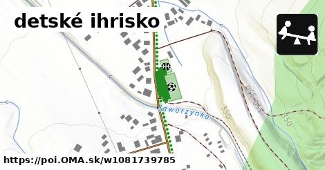 detské ihrisko