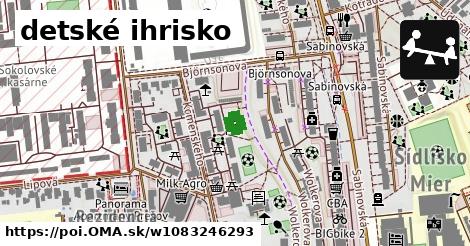 detské ihrisko