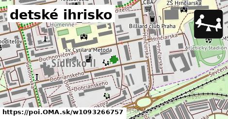 detské ihrisko