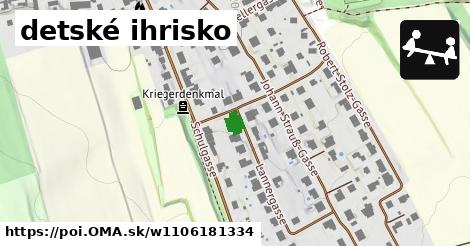 detské ihrisko