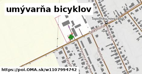 umývarňa bicyklov