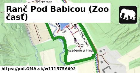 Ranč Pod Babicou (Zoo časť)