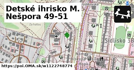 Detské ihrisko M. Nešpora 49-51