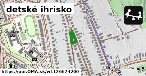 detské ihrisko