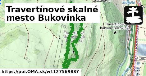 Travertínové skalné mesto Bukovinka