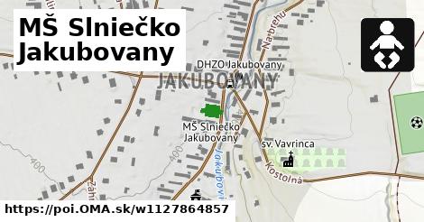 MŠ Slniečko Jakubovany