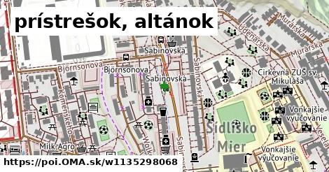 prístrešok, altánok