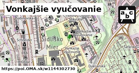 Vonkajšie vyučovanie