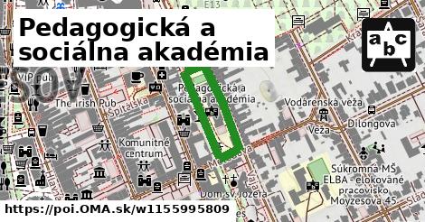 Pedagogická a sociálna akadémia