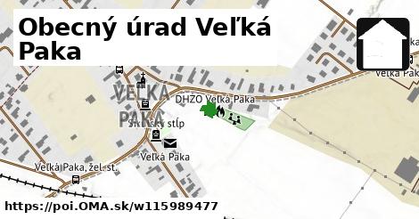 Obecný úrad Veľká Paka